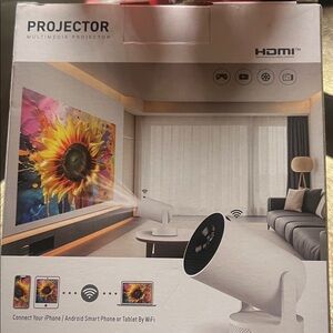 Multimedia Home Projector in White